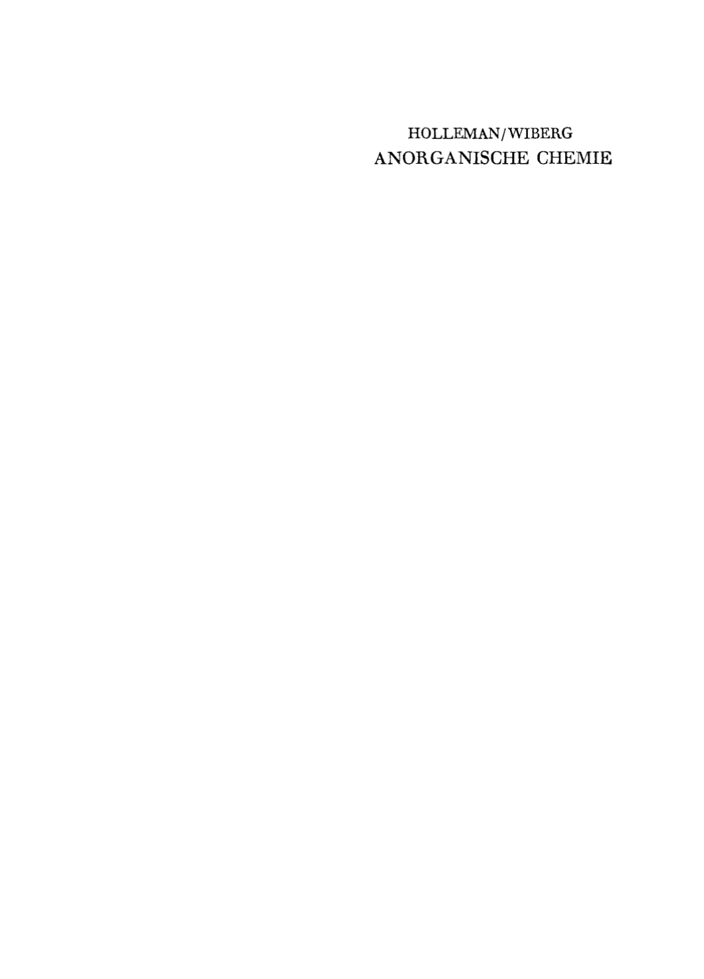 Anorganische Chemie 34th Edition â€“ PDF/EPUB Version Downloadable