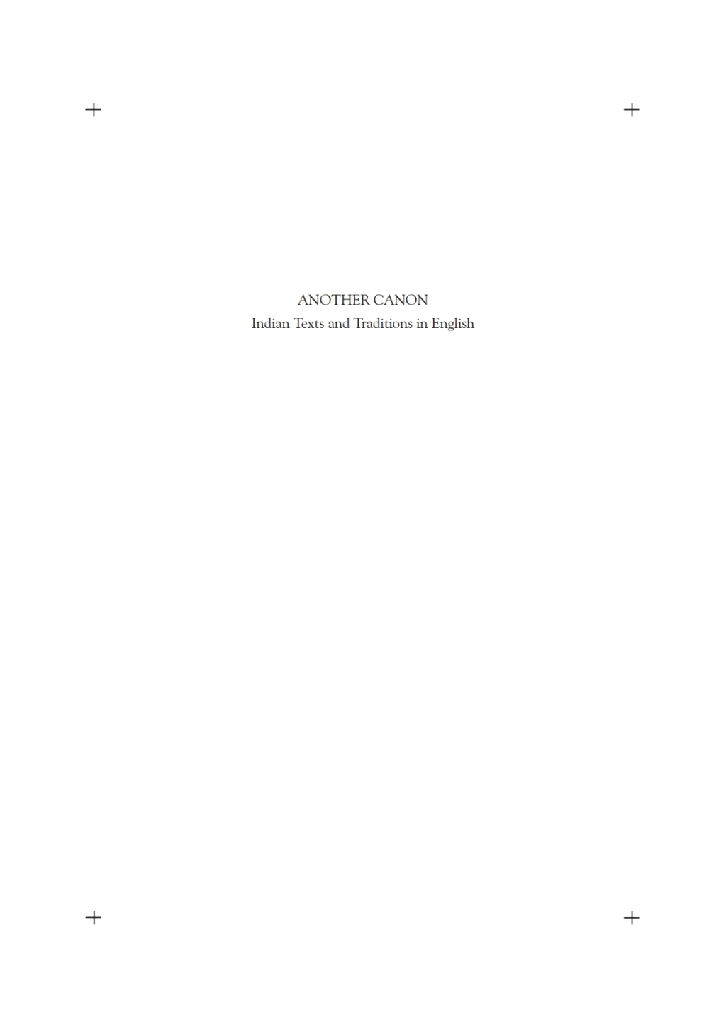 Another Canon Indian Texts and Traditions in English 1st Edition â€“ PDF/EPUB Version Downloadable