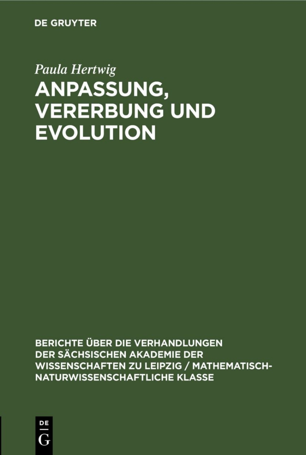 Anpassung, Vererbung und Evolution 1st Edition â€“ PDF/EPUB Version Downloadable