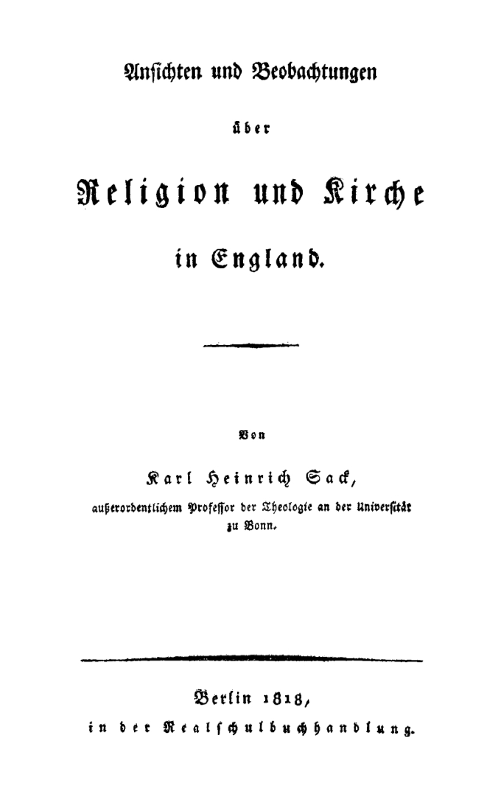 Ansichten und Beobachtungen Ã¼ber Religion und Kirche in England 1st Edition â€“ PDF/EPUB Version Downloadable