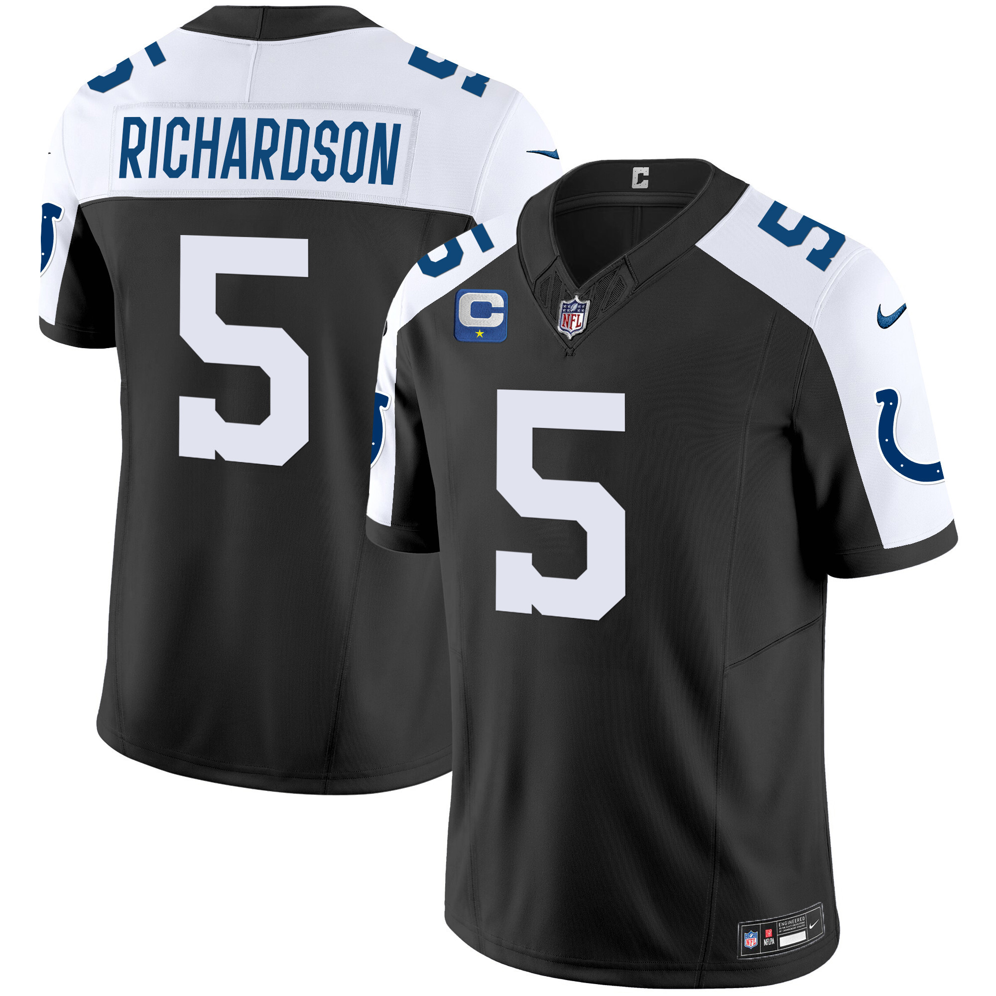 Anthony Richardson Men's Indianapolis Colts Vapor Limited Black Alternate Jersey - All Stitched