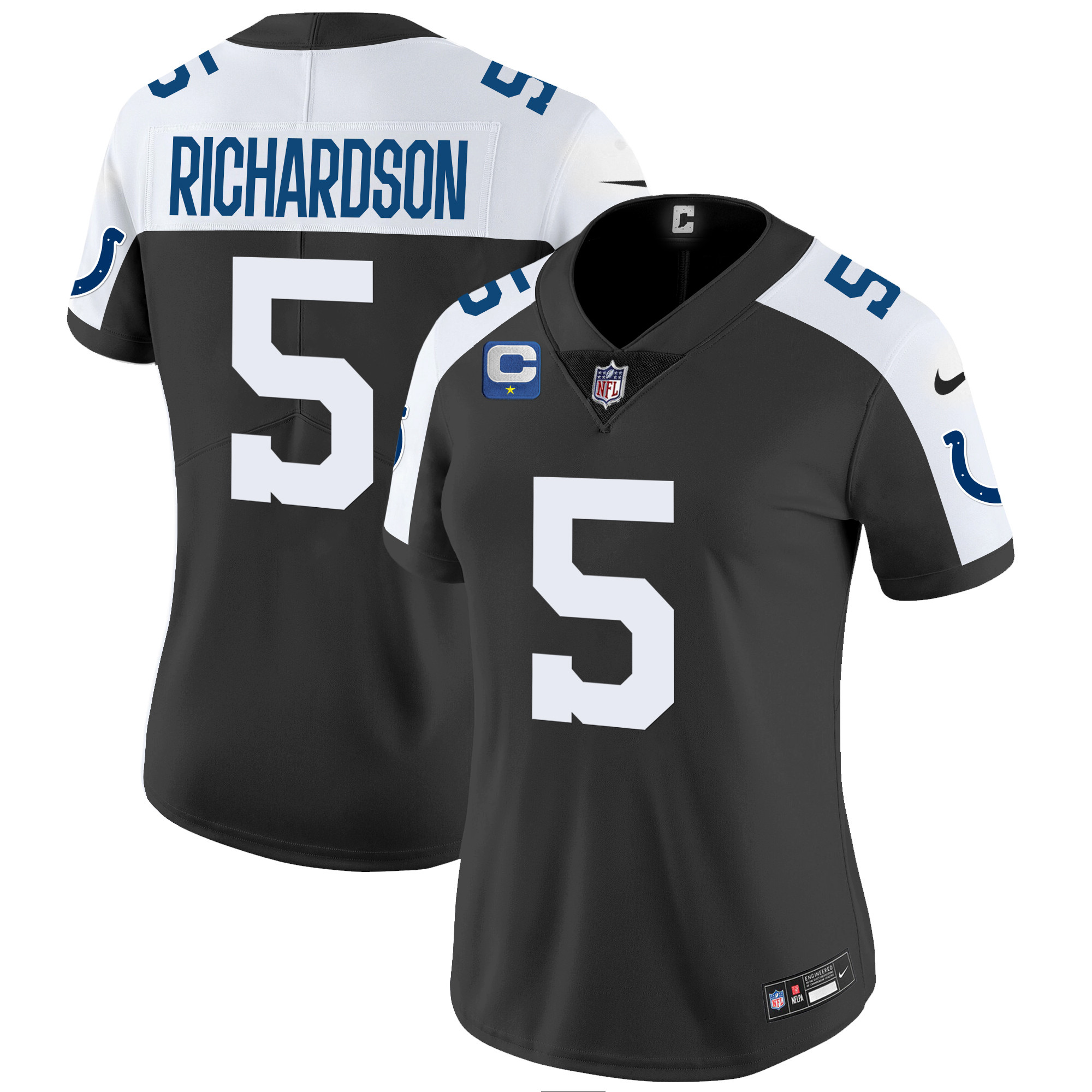 Anthony Richardson Women's Indianapolis Colts Vapor Limited Black Alternate Jersey - All Stitched