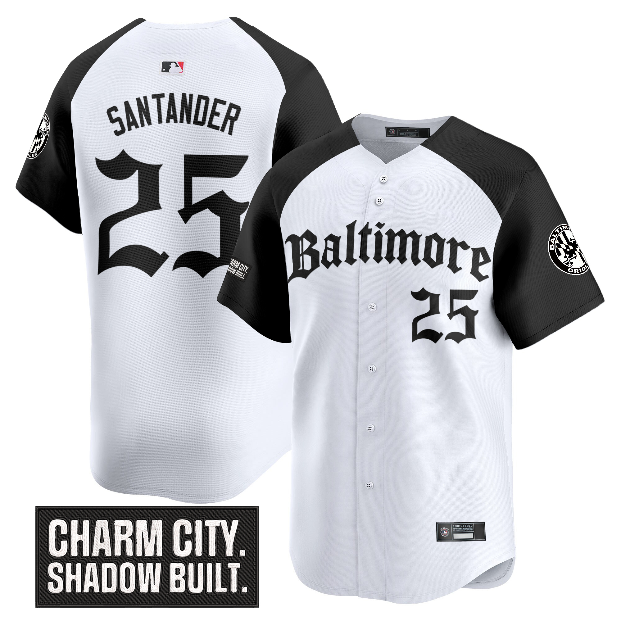 Anthony Santander Men's Baltimore Orioles 'Gothic Harbor Edition' Vapor Premier Limited Alternate Jersey - All Stitched
