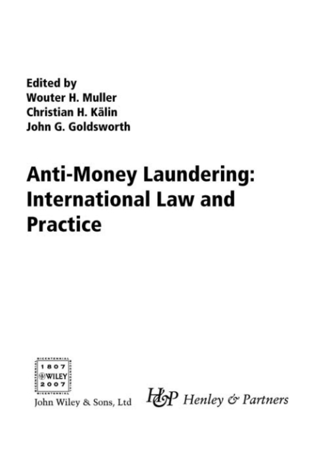Anti-Money Laundering International Law and Practice 1st Edition â€“ PDF/EPUB Version Downloadable