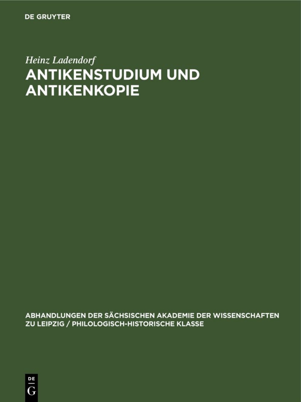 Antikenstudium und Antikenkopie Vorarbeiten zu einer Darstellung ihrer Bedeutung in der mittelalterlichen und neueren Zeit 2nd Edition â€“ PDF/EPUB Version Downloadable