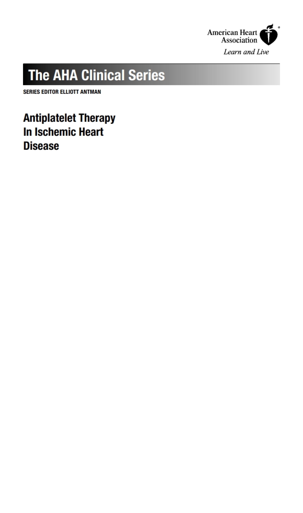Antiplatelet Therapy In Ischemic Heart Disease 1st Edition â€“ PDF/EPUB Version Downloadable