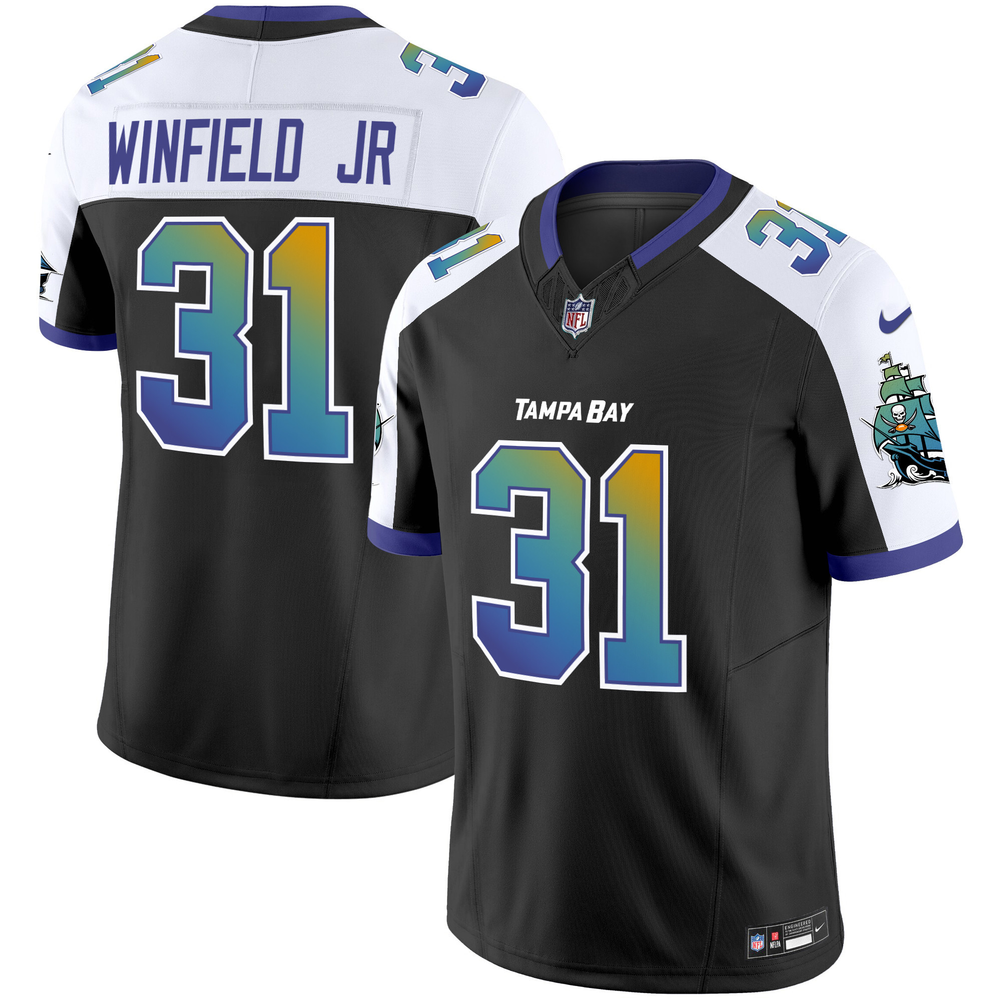 Antoine Winfield Jr. Men's Tampa Bay Buccaneers "Tampa City" Vapor Limited Alternate Jersey - All Stitched
