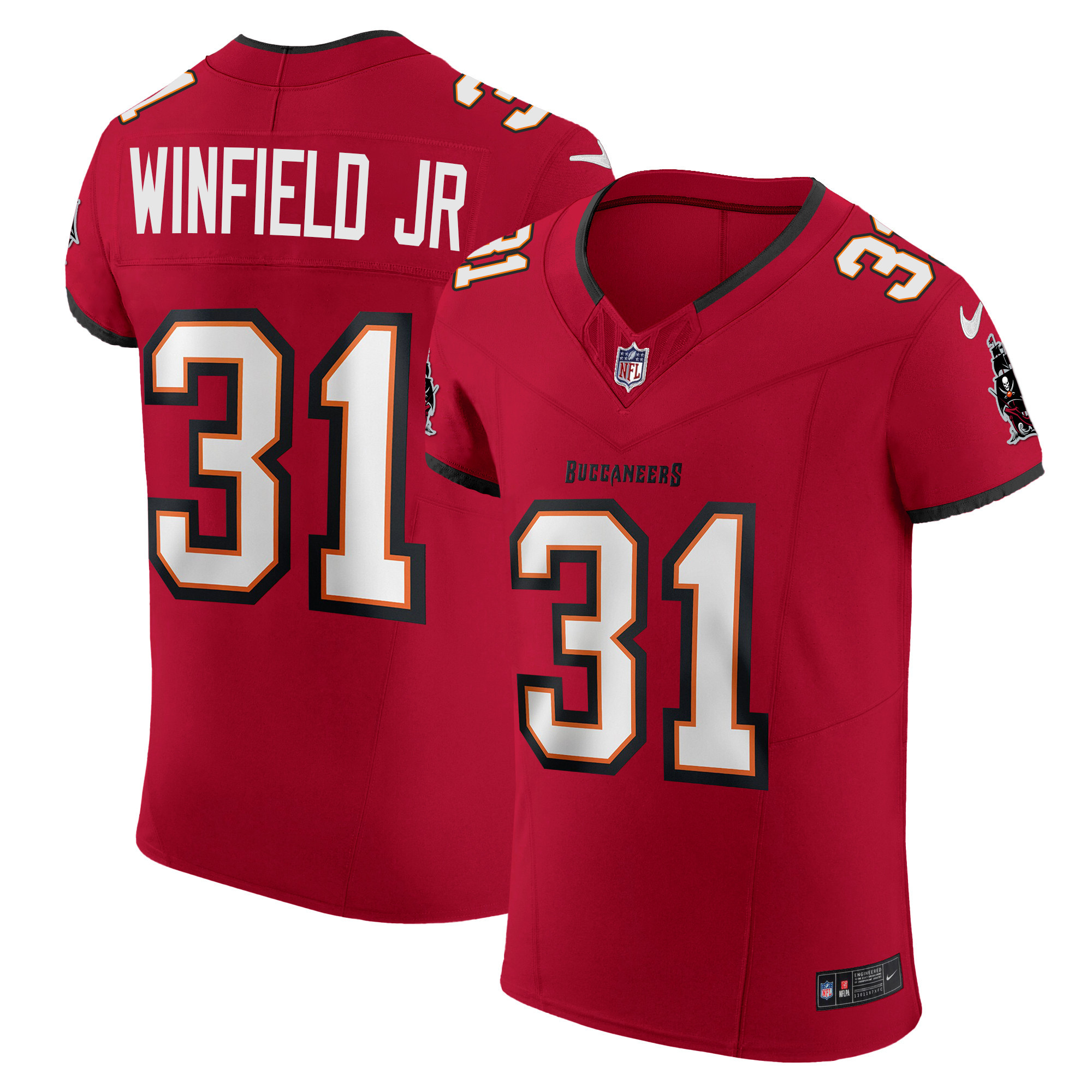Antoine Winfield Jr. Men's Tampa Bay Buccaneers Vapor Elite Red Jersey - All Stitched