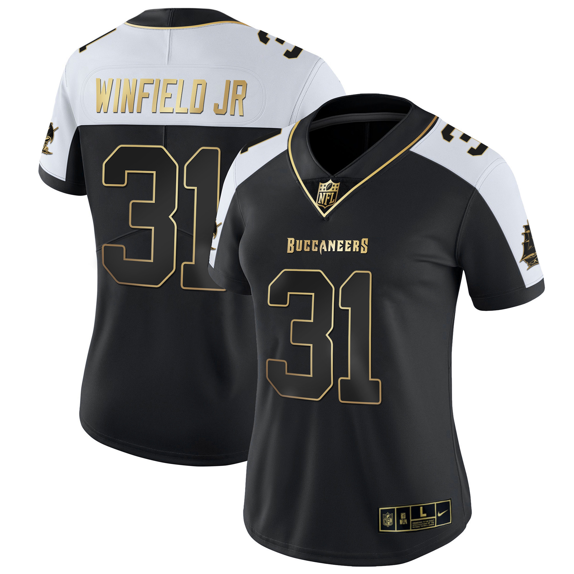 Antoine Winfield Jr. Women's Tampa Bay Buccaneers Vapor Gold Alternate Jersey - All Stitched