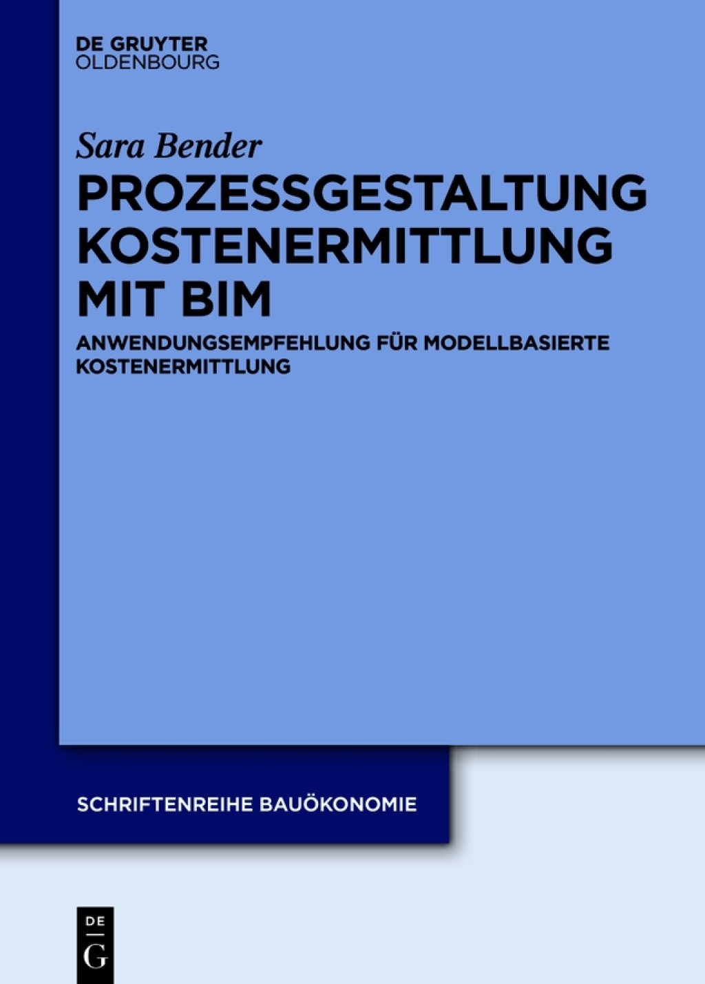 Anwendung modellbasierter Kostenermittlung im Bauwesen 1st Edition â€“ PDF/EPUB Version Downloadable