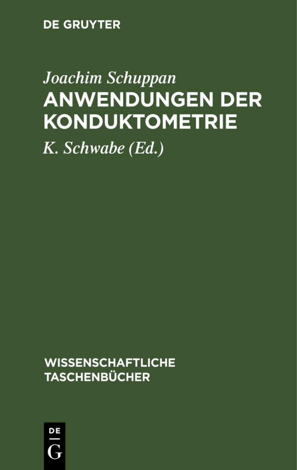 Anwendungen der Konduktometrie 1st Edition â€“ PDF/EPUB Version Downloadable