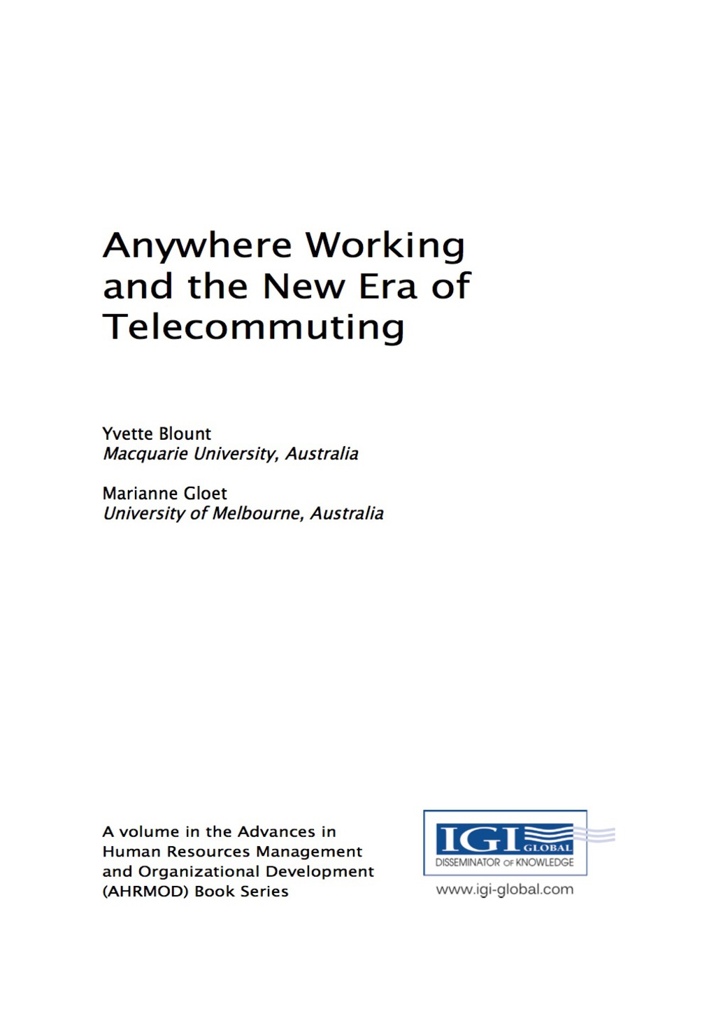 Anywhere Working and the New Era of Telecommuting â€“ PDF/EPUB Version Downloadable