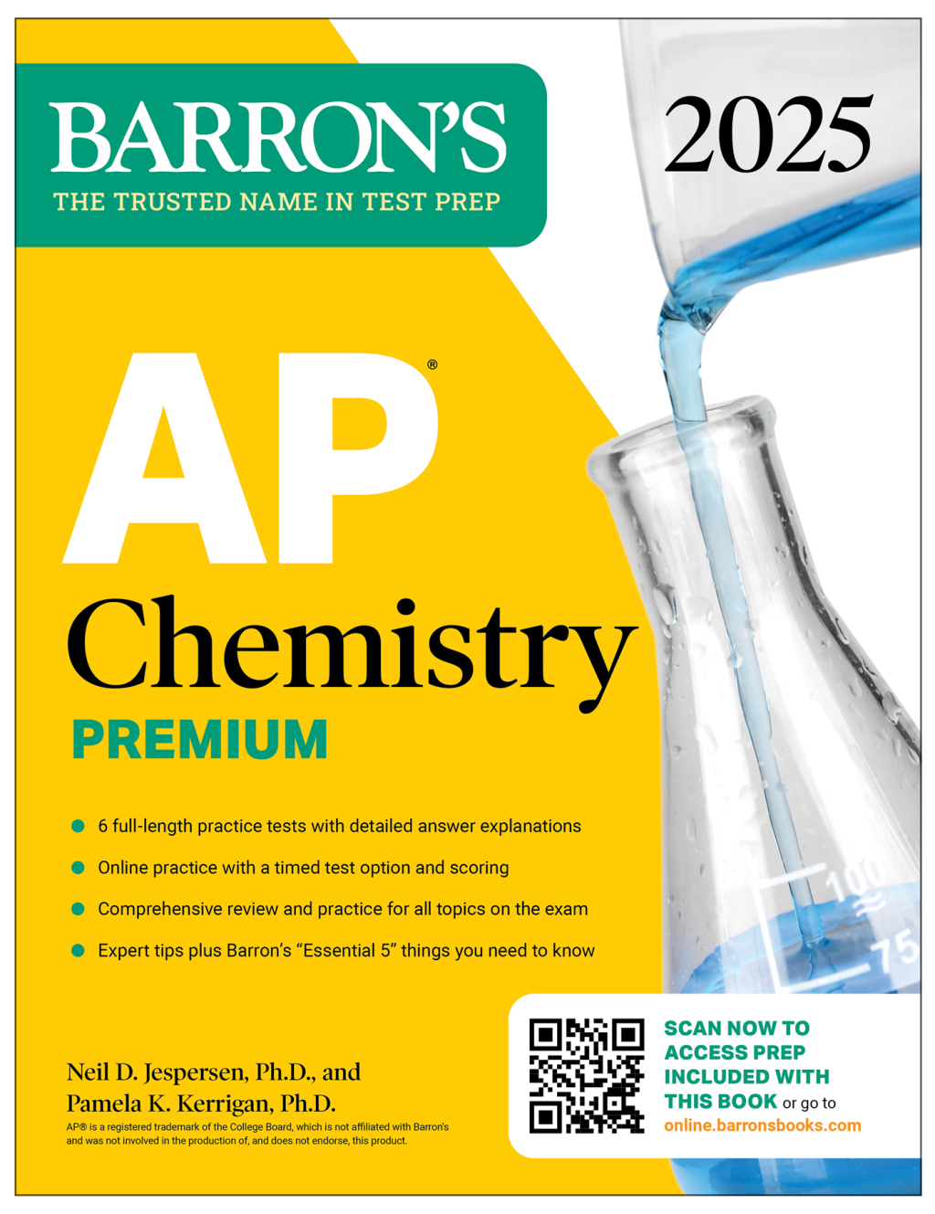 AP Chemistry Premium, 2025: Prep Book with 6 Practice Tests + Comprehensive Review + Online Practice - (PDF/EPUB Version)