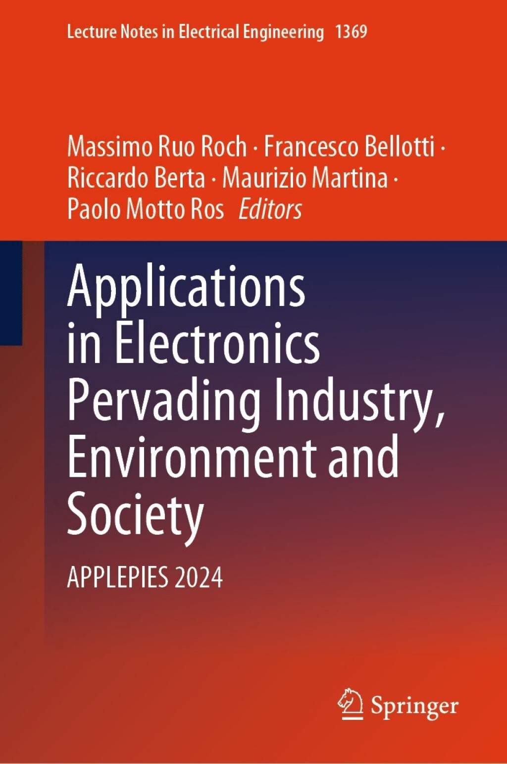 Applications in Electronics Pervading Industry, Environment and Society APPLEPIES 2024 â€“ PDF/EPUB Version Downloadable