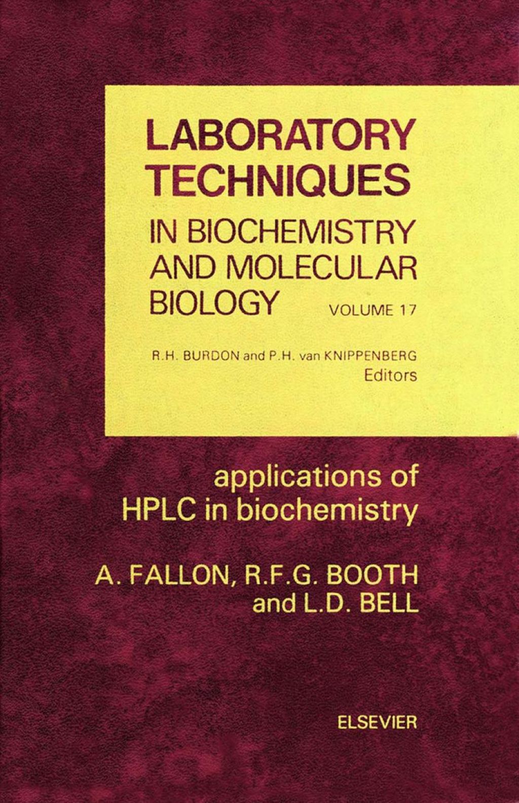 Applications of HPLC in Biochemistry  â€“ PDF/EPUB Version Downloadable