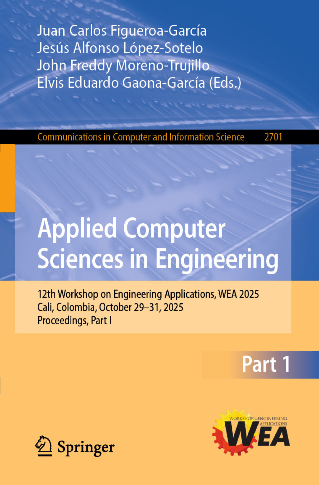 Applied Computer Sciences in Engineering 12th Workshop on Engineering ...