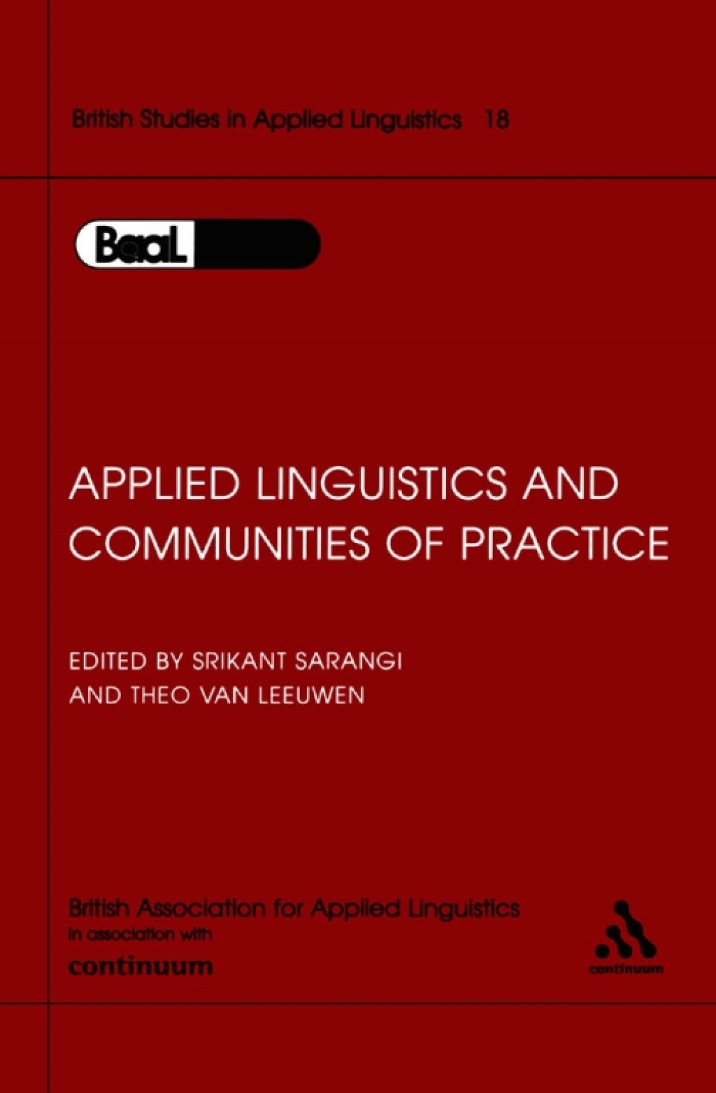 Applied Linguistics & Communities of Practice BAAL Volume 18 1st Edition â€“ PDF/EPUB Version Downloadable