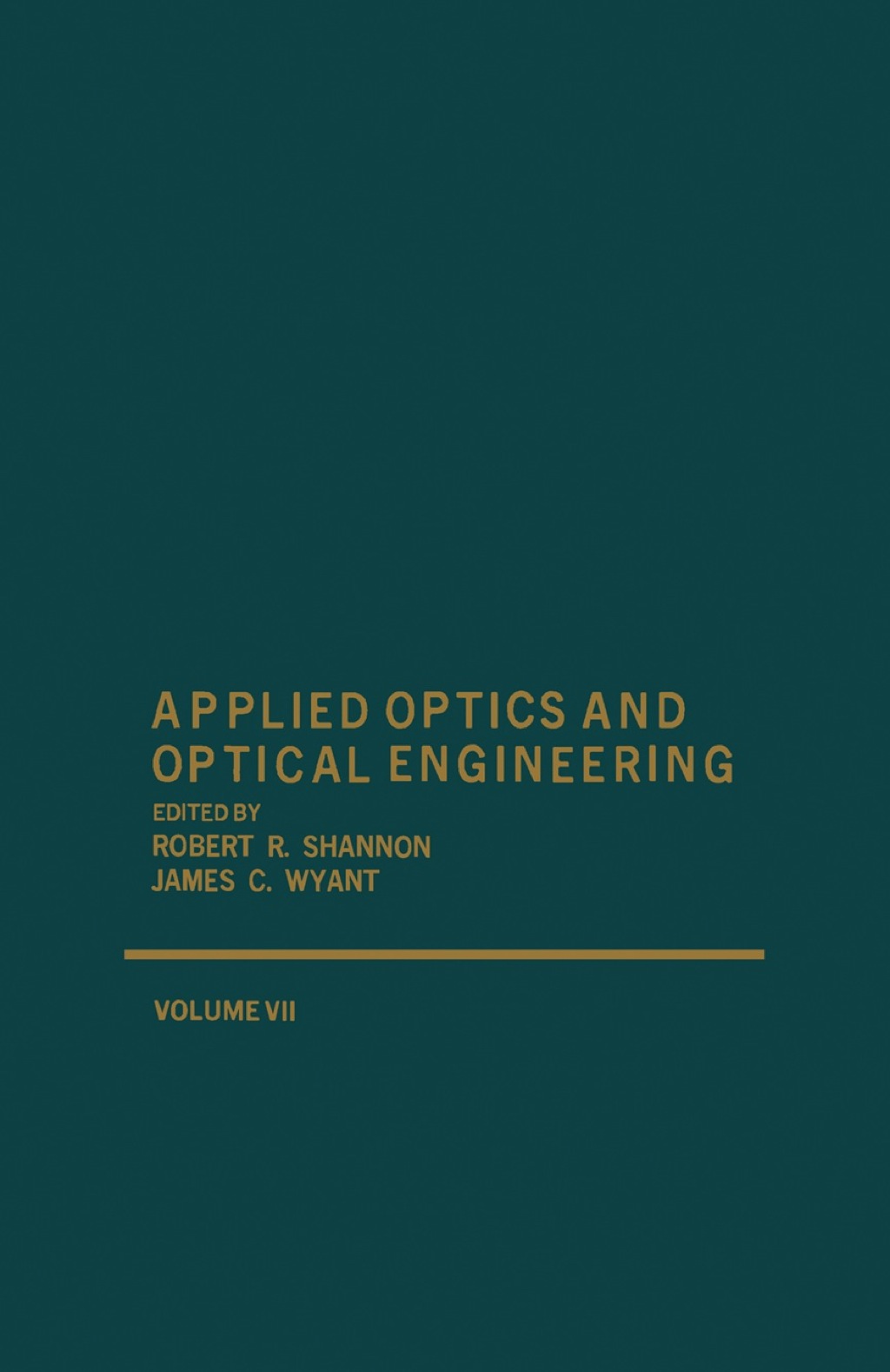 Applied Optics and Optical Engineering V7  â€“ PDF/EPUB Version Downloadable