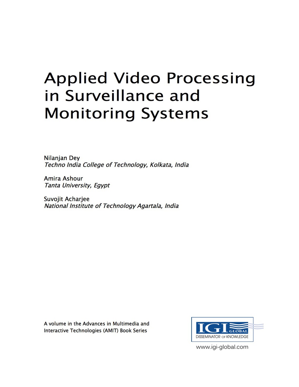 Applied Video Processing in Surveillance and Monitoring Systems â€“ PDF/EPUB Version Downloadable