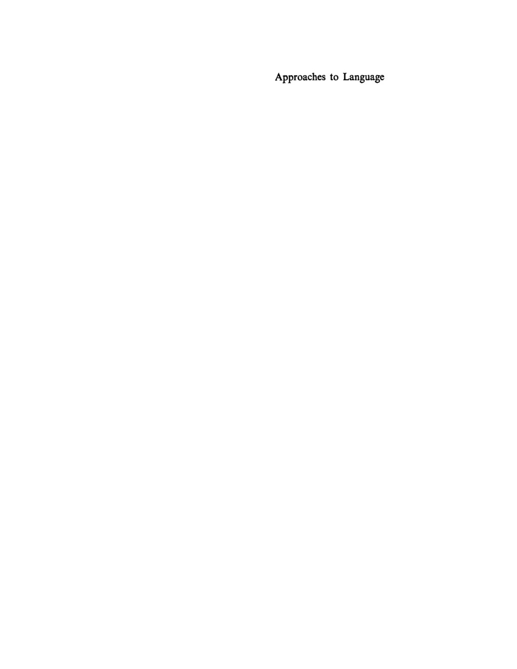 Approaches to Language Anthropological Issues 1st Edition â€“ PDF/EPUB Version Downloadable