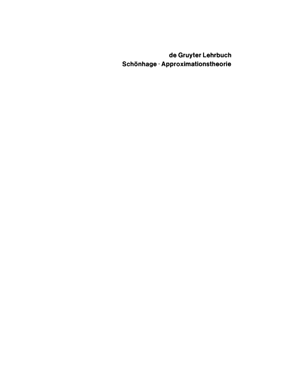 Approximationstheorie 1st Edition â€“ PDF/EPUB Version Downloadable
