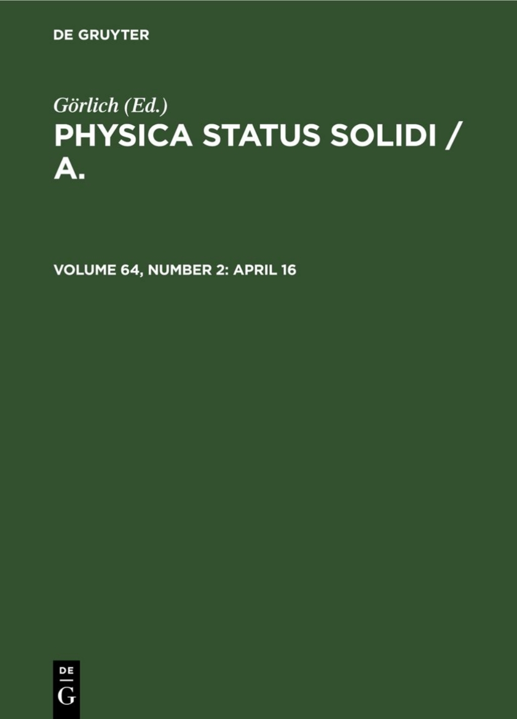 April 16 1st Edition â€“ PDF/EPUB Version Downloadable