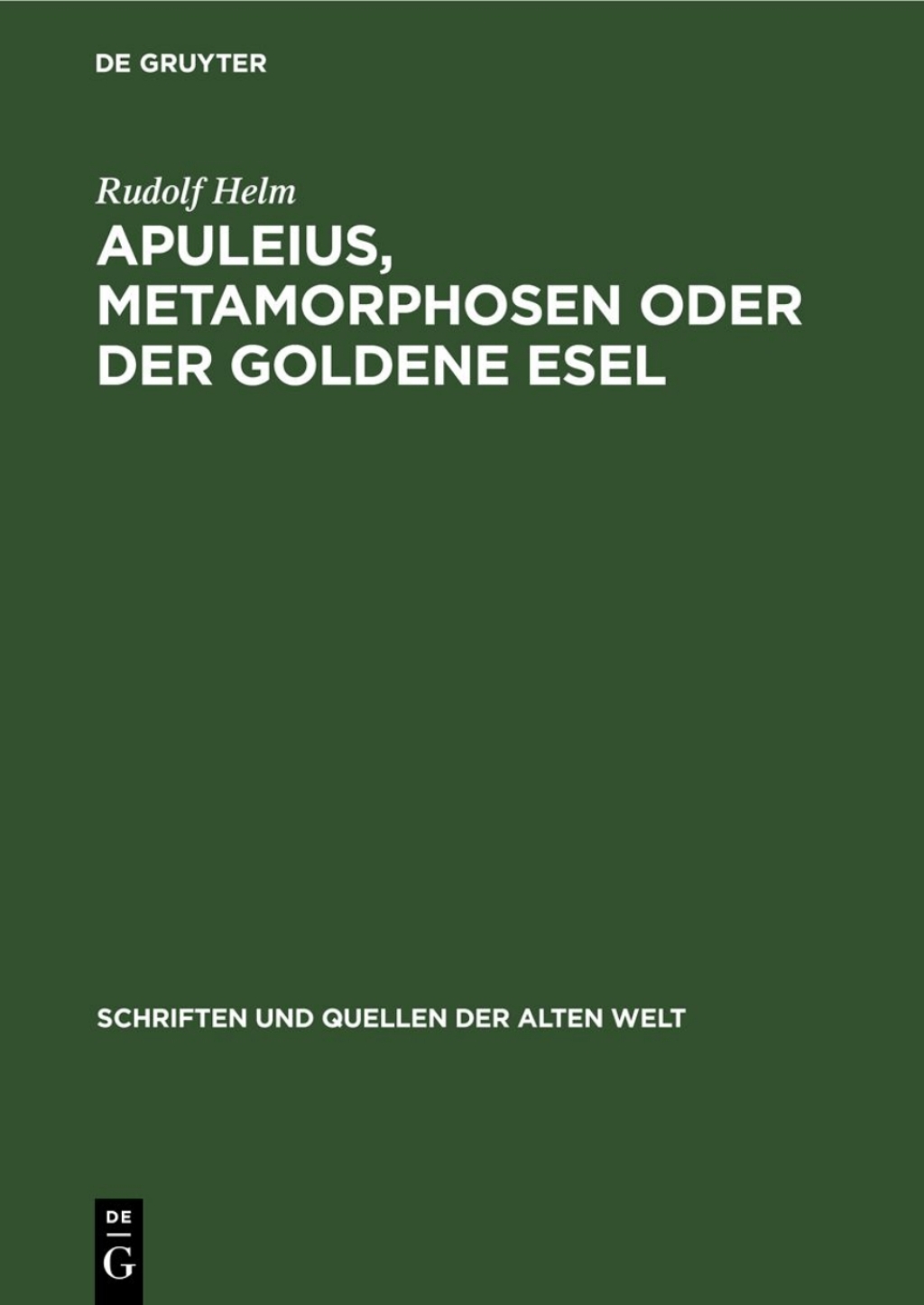 Apuleius, Metamorphosen oder der Goldene Esel 7th Edition â€“ PDF/EPUB Version Downloadable
