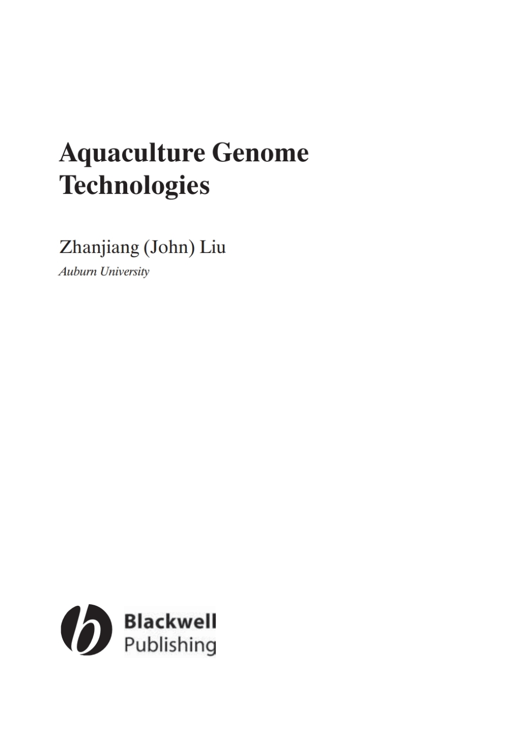 Aquaculture Genome Technologies 1st Edition â€“ PDF/EPUB Version Downloadable