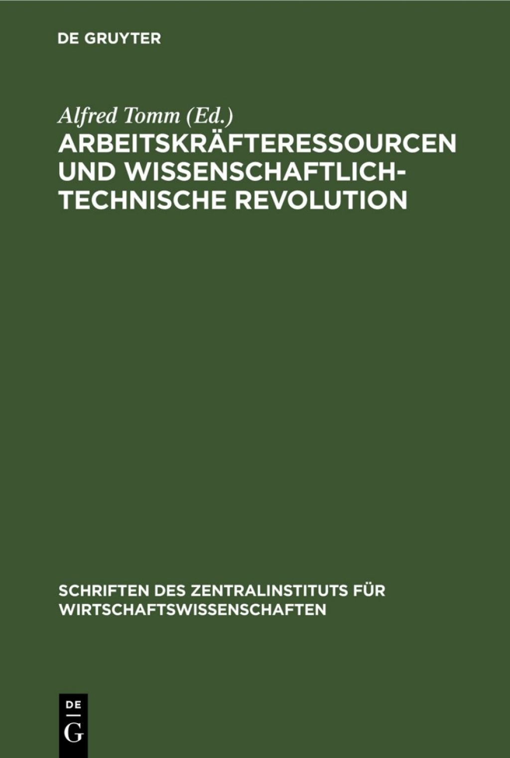 ArbeitskrÃ¤fteressourcen und wissenschaftlich-technische Revolution 1st Edition â€“ PDF/EPUB Version Downloadable