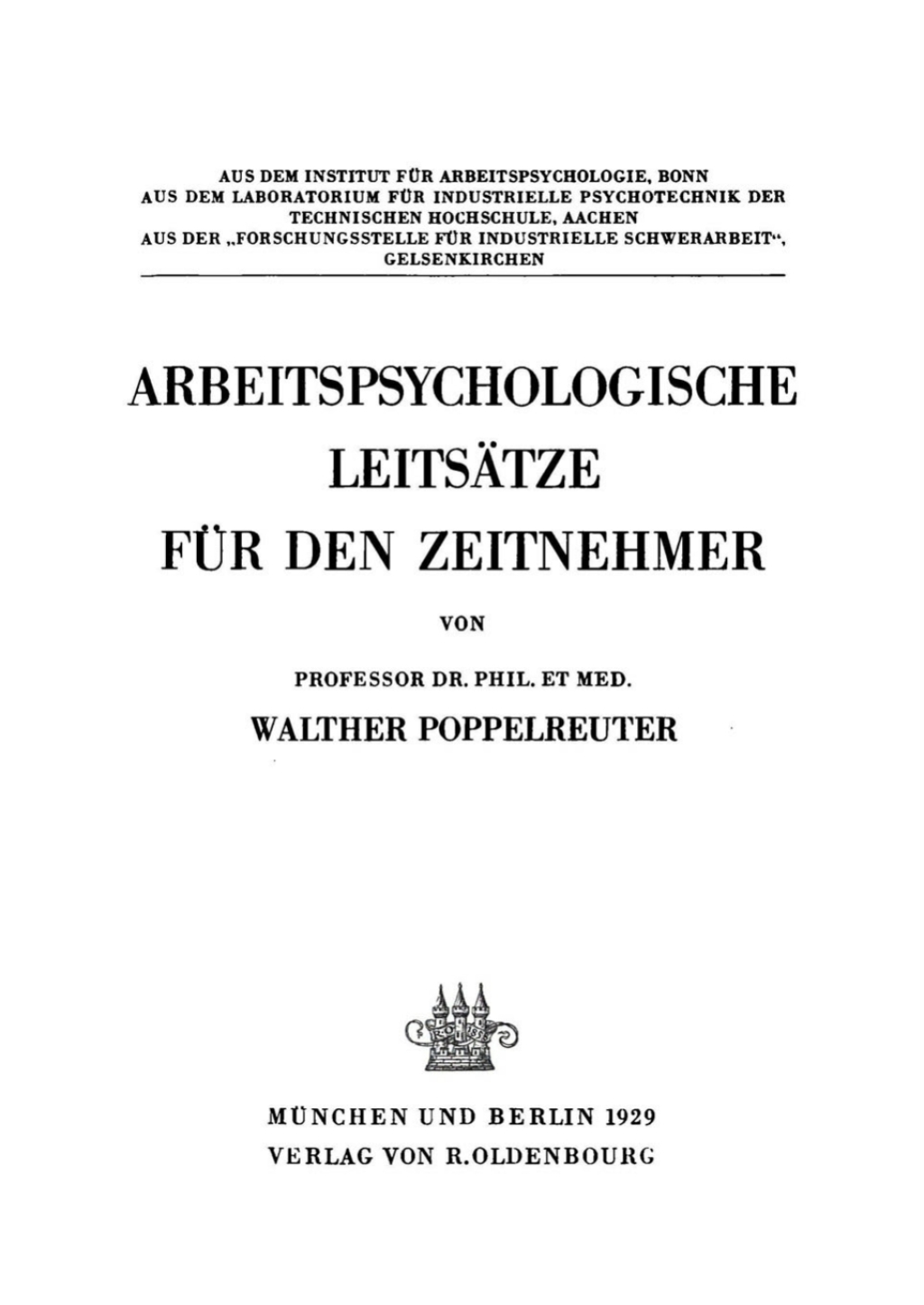 Arbeitspsychologische LeitsÃ¤tze fÃ¼r den Zeitnehmer 1st Edition â€“ PDF/EPUB Version Downloadable