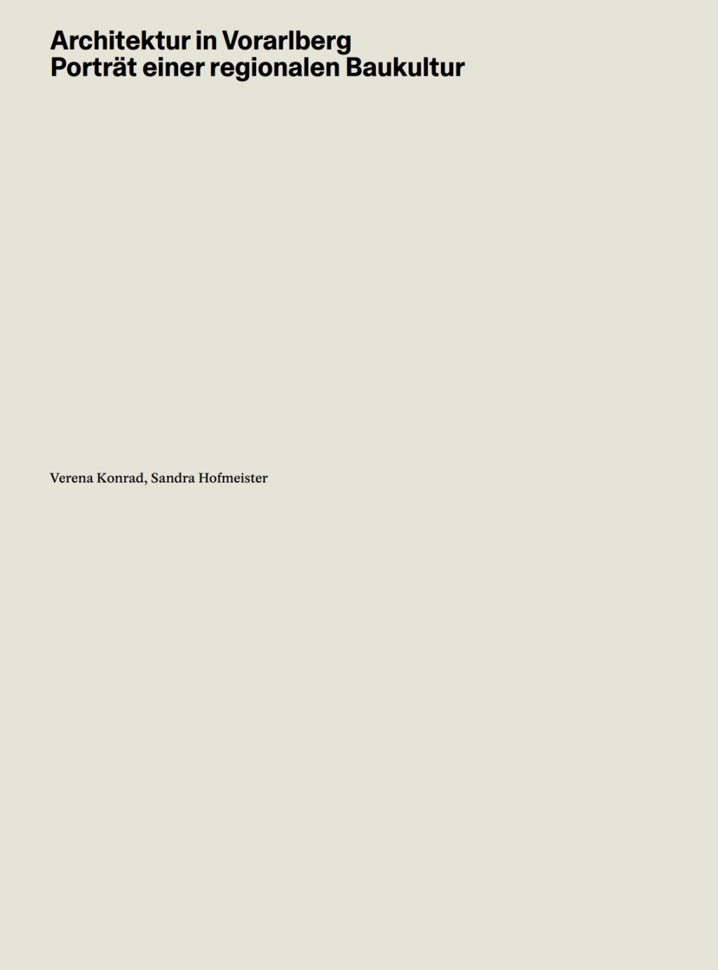 Architektur in Vorarlberg 1st Edition â€“ PDF/EPUB Version Downloadable