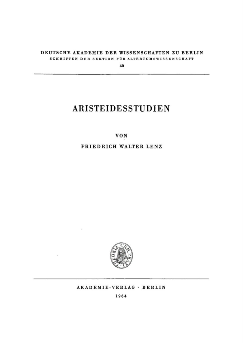 Aristeidesstudien 1st Edition â€“ PDF/EPUB Version Downloadable