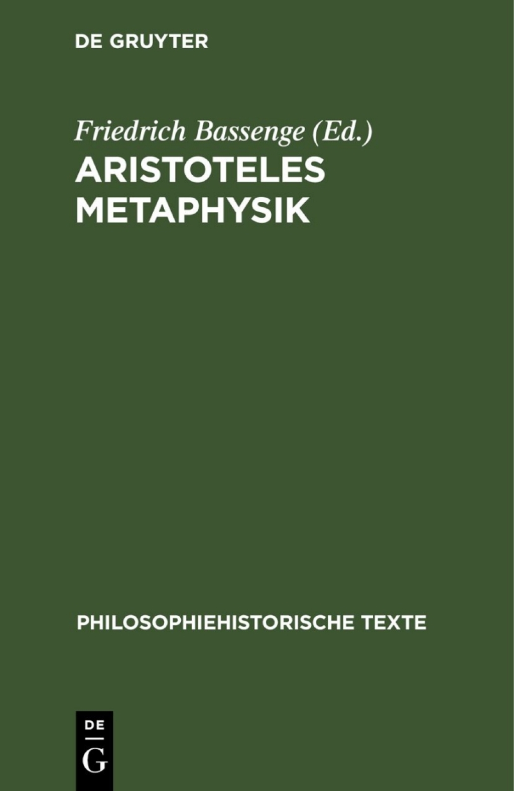 Aristoteles Metaphysik 1st Edition â€“ PDF/EPUB Version Downloadable