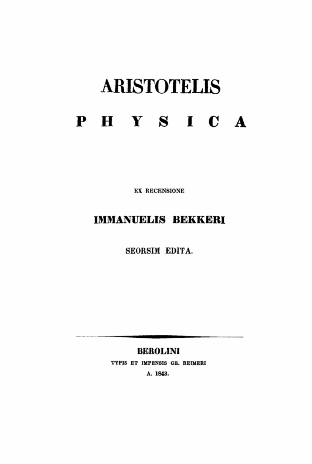 Aristotelis Physica 1st Edition â€“ PDF/EPUB Version Downloadable