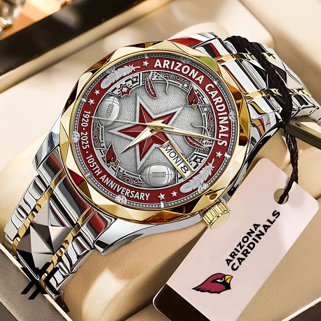 Arizona Cardinals 105th Anniversary 2025 Luxury Alloy Quartz Watch
