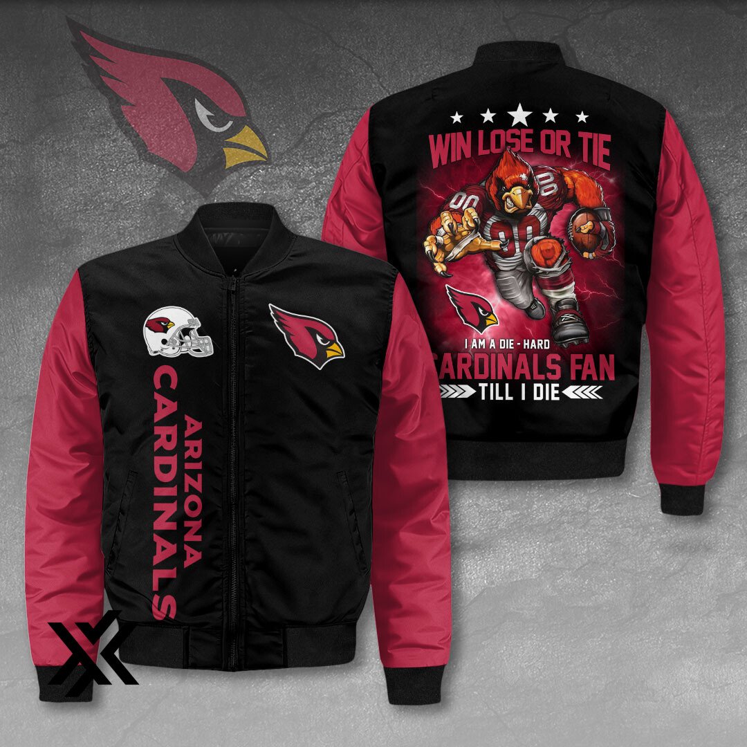 Arizona Cardinals 3D Graphic Bomber Jacket