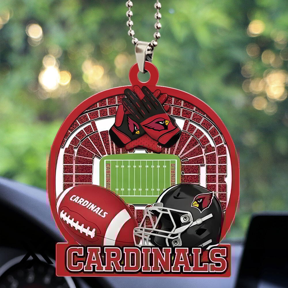 Arizona Cardinals Custom 2-Sided Acrylic Car Ornament