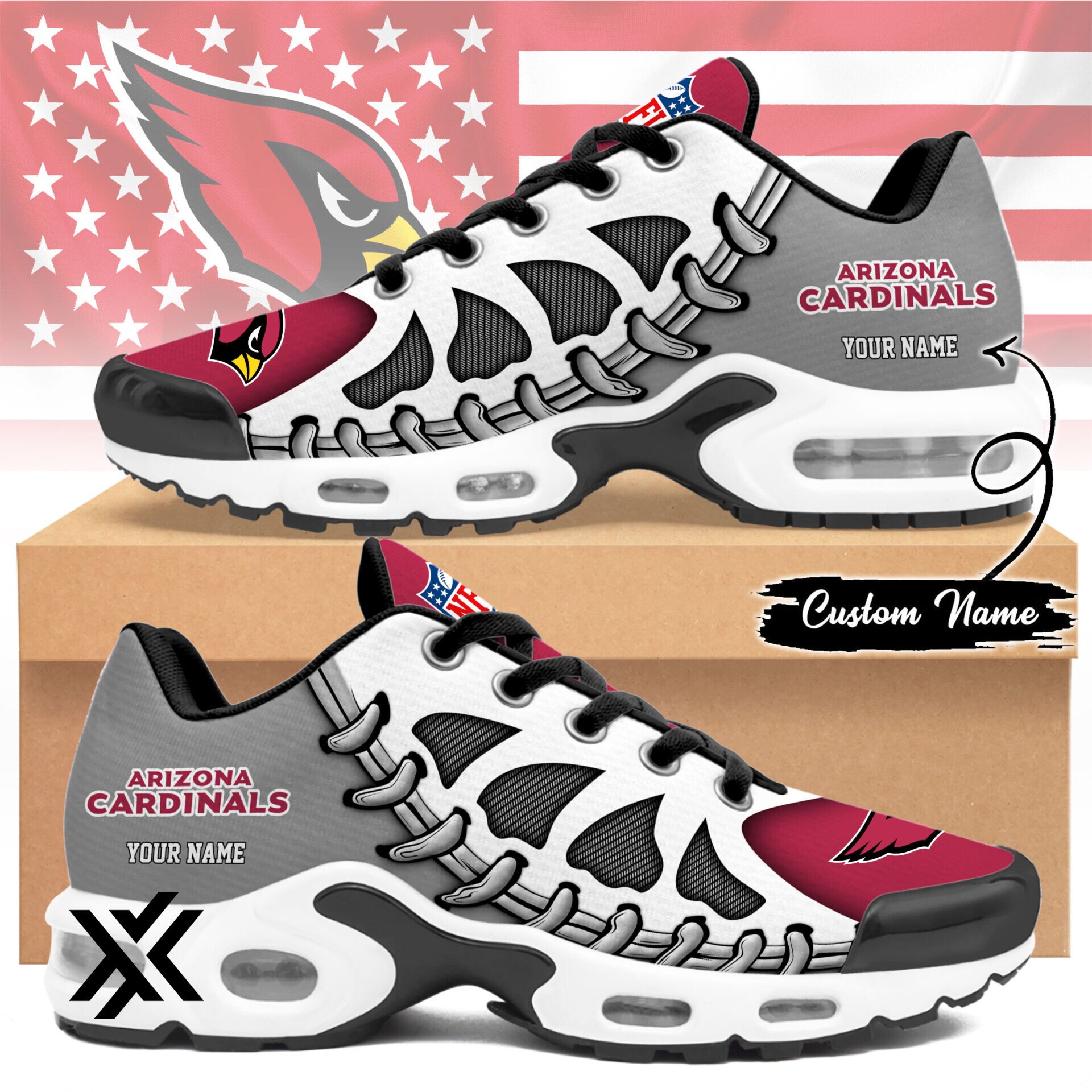Arizona Cardinals NFL Custom Air Max Shoes