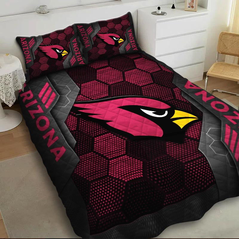 Arizona Cardinals NFL Hexagon Honeycomb Bedding Set