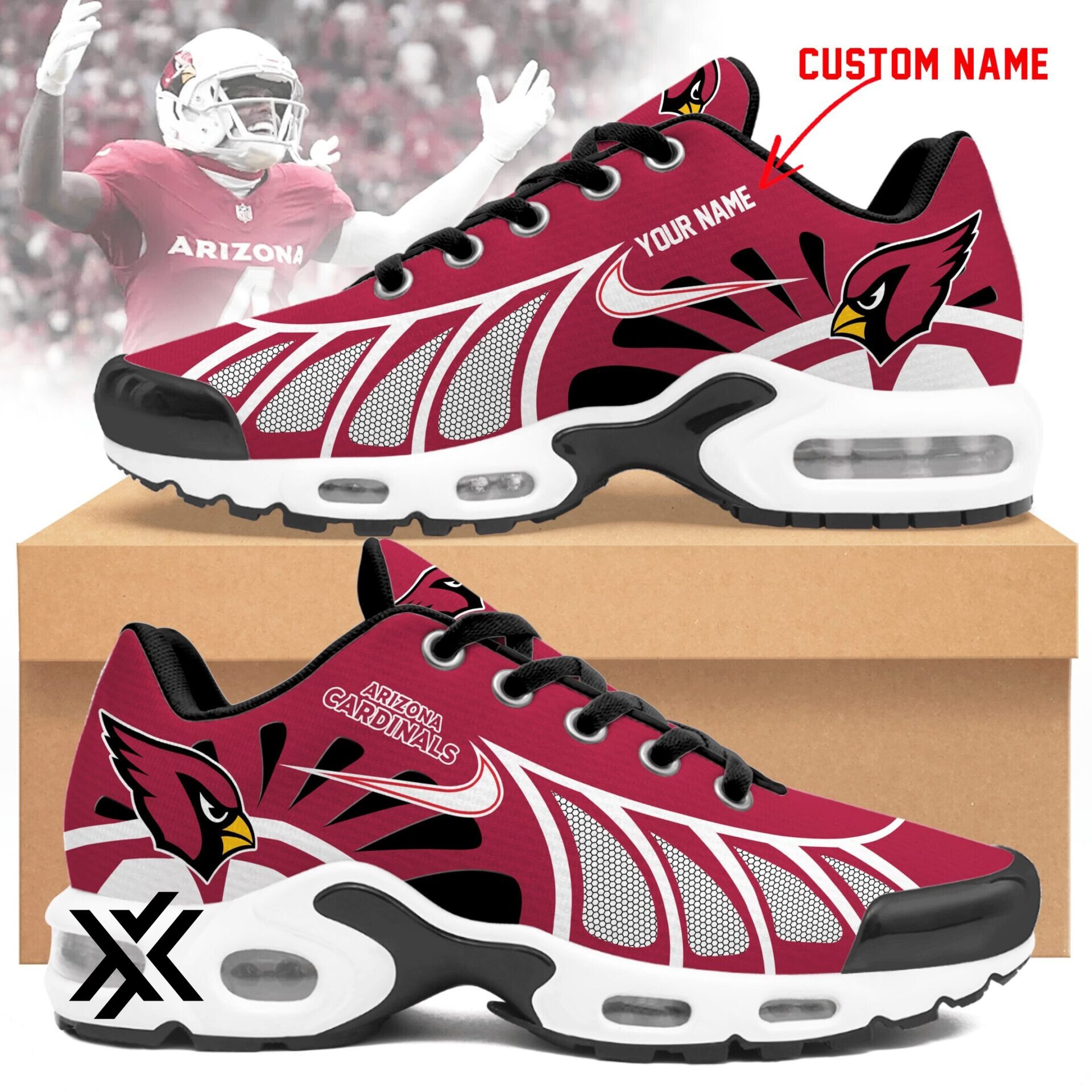 Arizona Cardinals Personalized Limited Air Max Shoes