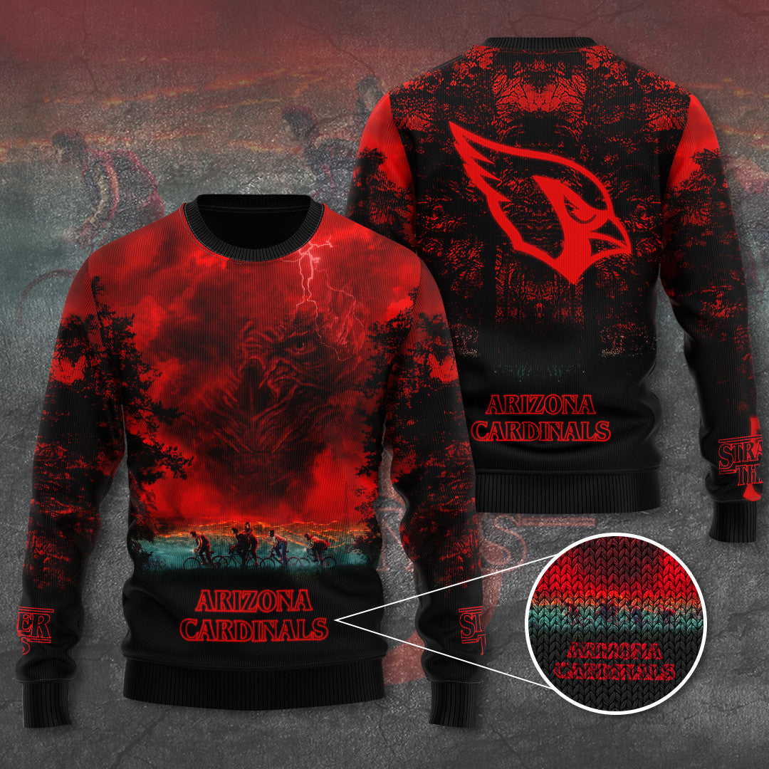 Arizona Cardinals Stranger Things Ugly Sweater