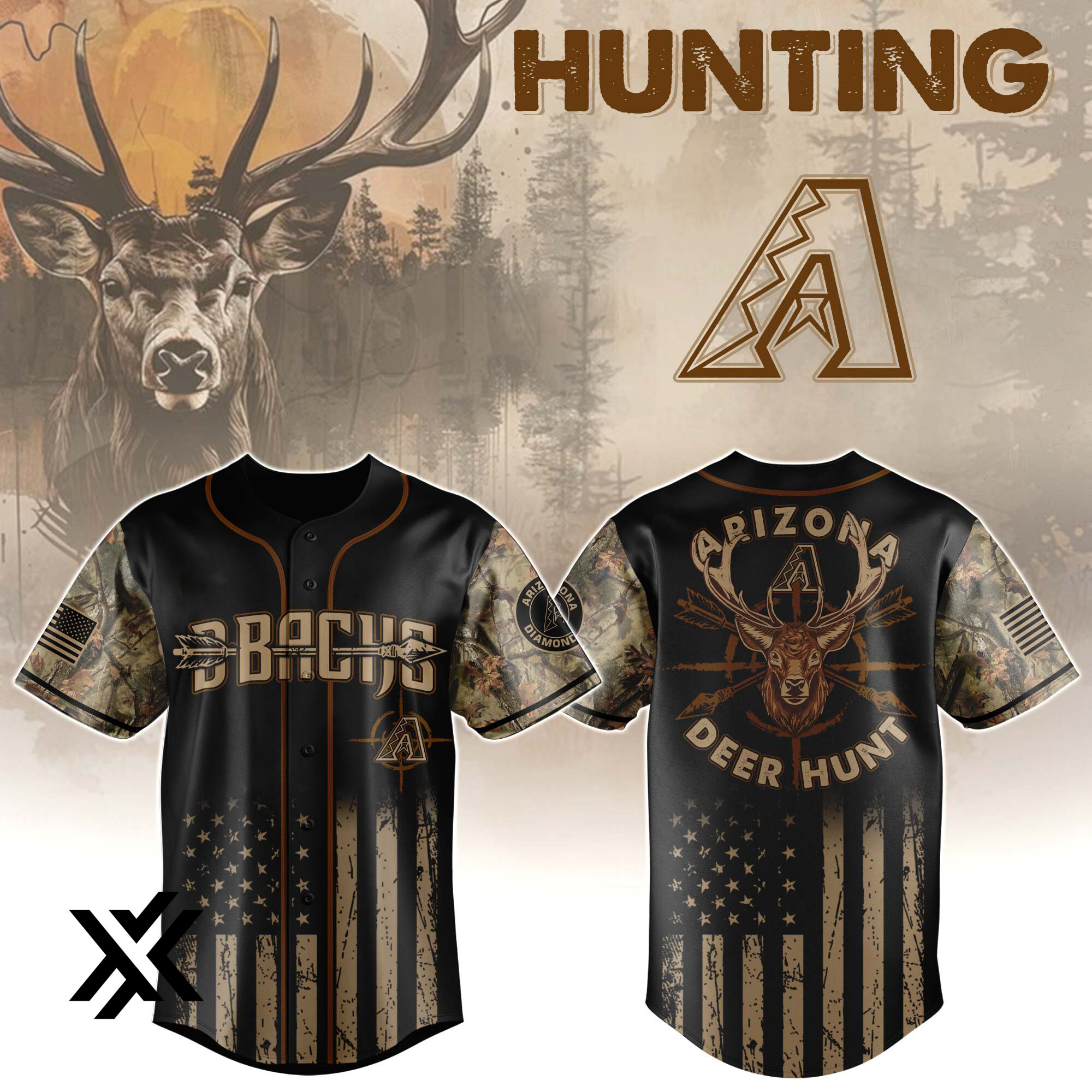 Arizona Diamondbacks Deer Hunting Limited Baseball Jersey