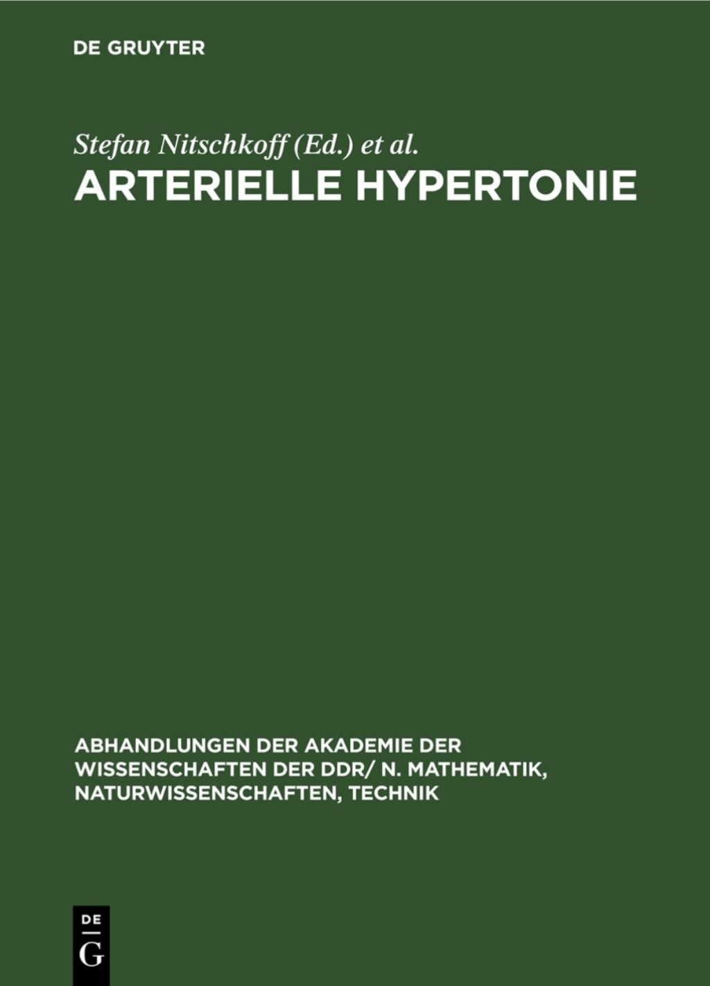 Arterielle Hypertonie 3. Deutsch.-Sowjet. Symposium vom 22.â€“25. Jan. 1980 in Berlin 1st Edition â€“ PDF/EPUB Version Downloadable