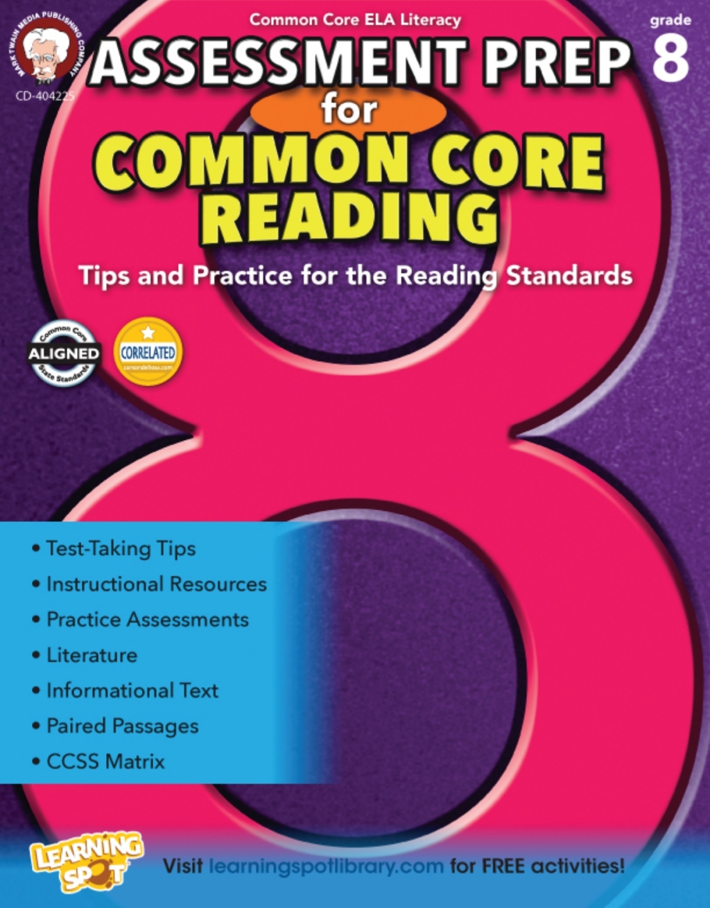 Assessment Prep for Common Core Reading, Grade 8 - (PDF/EPUB Version)