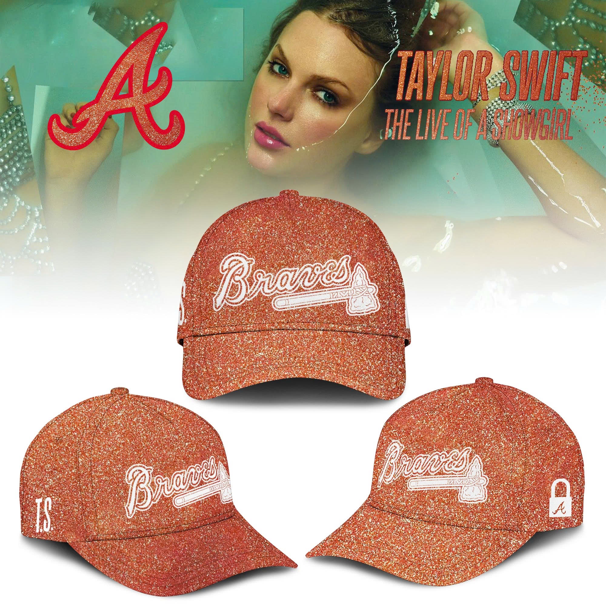 Atlanta Braves MLB x Taylor Swift â€œThe Life of a Showgirlâ€ 2025 Limited Editions Cap