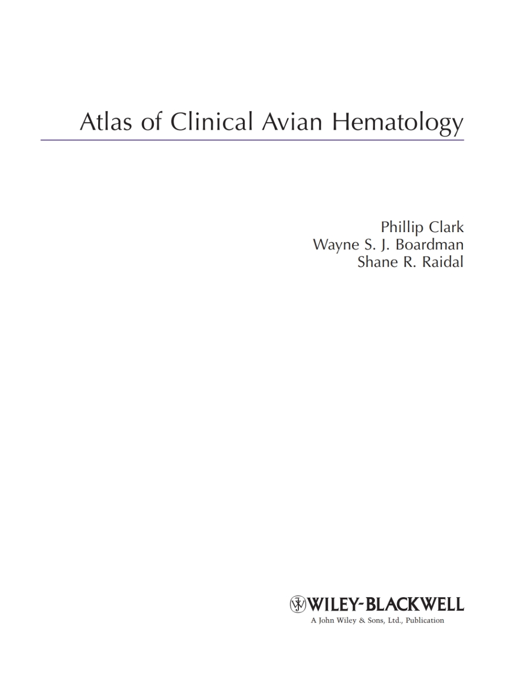 Atlas of Clinical Avian Hematology 1st Edition â€“ PDF/EPUB Version Downloadable