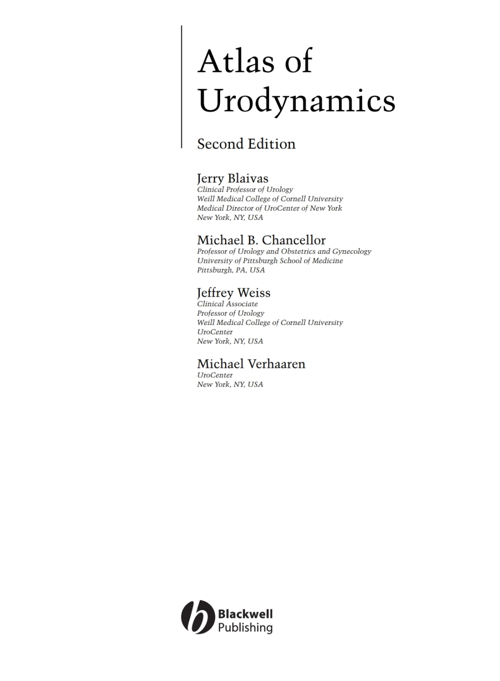 Atlas of Urodynamics 1st Edition â€“ PDF/EPUB Version Downloadable
