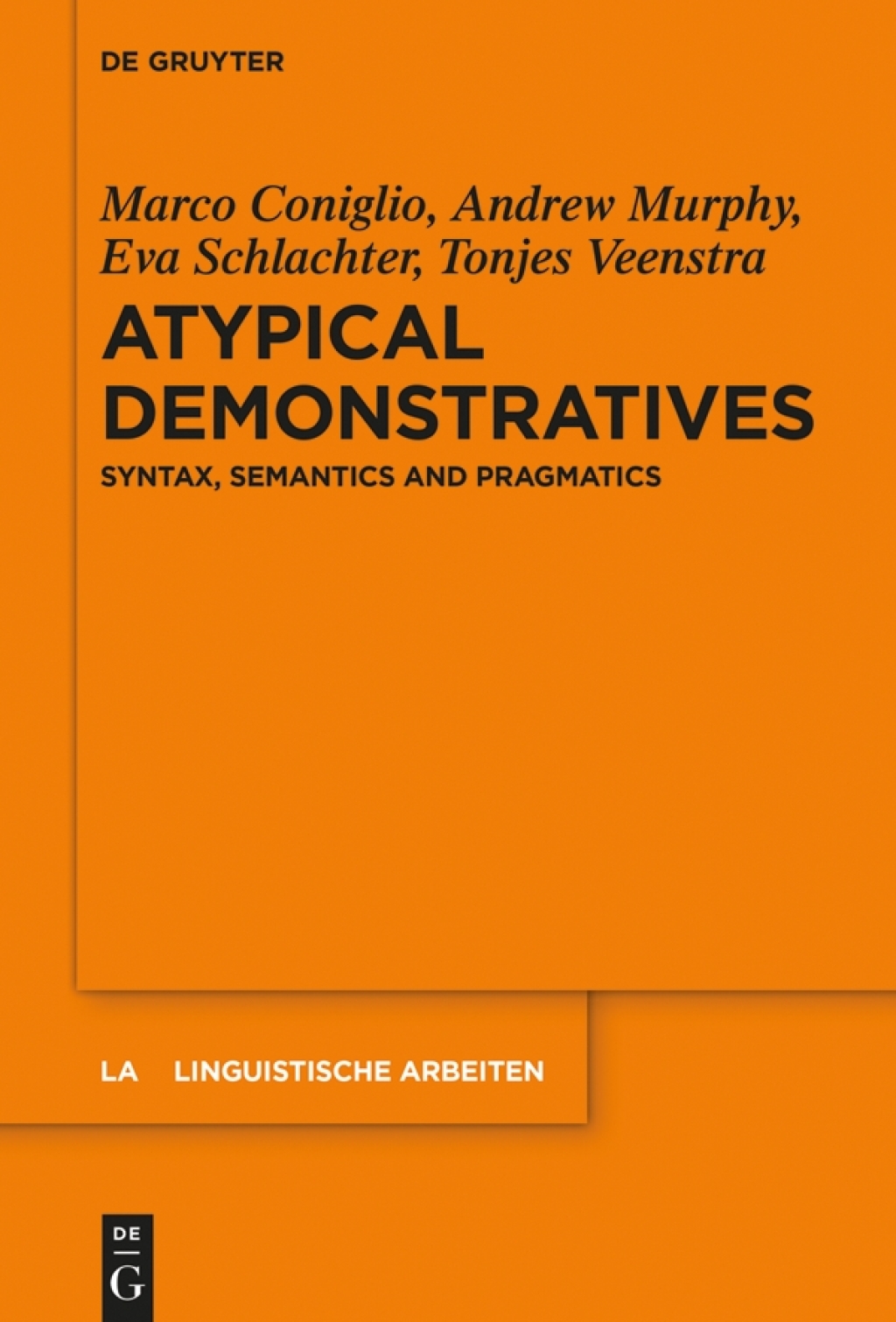 Atypical Demonstratives Syntax, Semantics and Pragmatics 1st Edition â€“ PDF/EPUB Version Downloadable