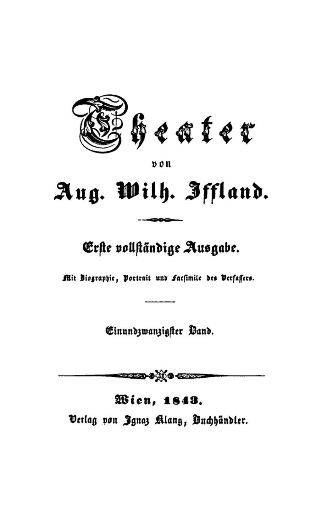 Aug. Wilh. Iffland: Theater. Band 21/22 1st Edition â€“ PDF/EPUB Version Downloadable