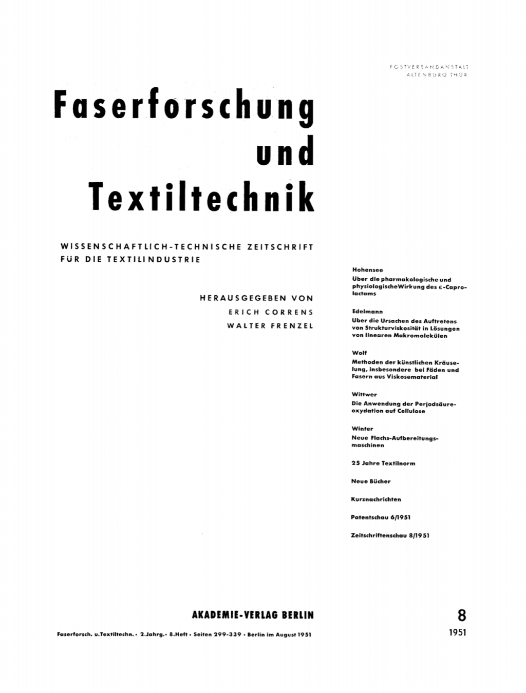 August 1951 1st Edition â€“ PDF/EPUB Version Downloadable